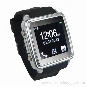 Smart Watch, Supports Phonebook, Calls and SMS, Sync iPhone and Google's Android Phone, Smartphone